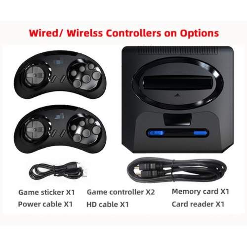 Game console VIDEO ENTERTAINMENT SYSTEM SUPER DRIVE Mini 16BITS, with 2 joysticks wholesale