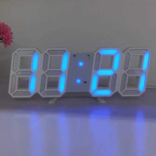 Wall digital 3D LED clock, 23 cm x 9.5 cm wholesale